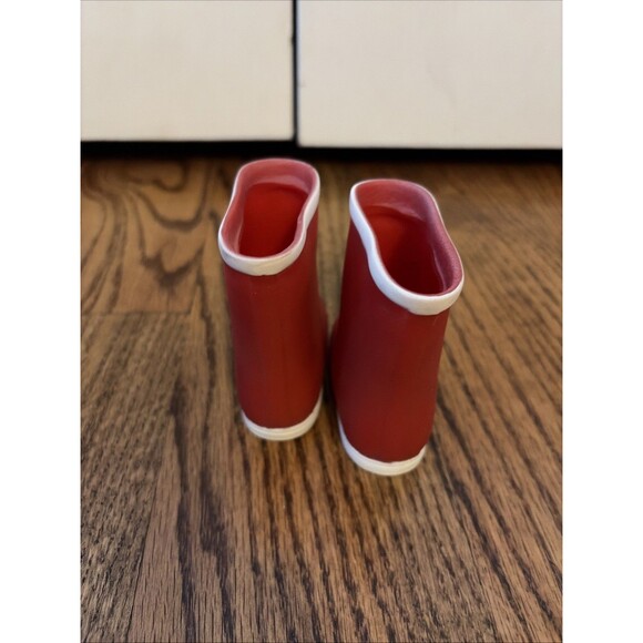 OG Our Generation Battat 18" Doll RED/WHITE RAIN MUCK tall BOOTS SHOES - Picture 4 of 5